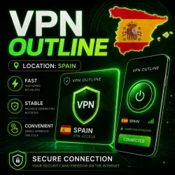 Outline VPN Spain | Auto Delivery | Unlimited