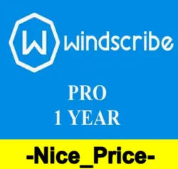 Windscribe VPN PRO UNLIMITED for 1 YEAR