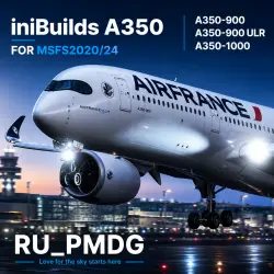 iniBuilds A350 for MSFS2020/24