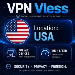 VPN VLESS USA | Low Ping | Auto Delivery