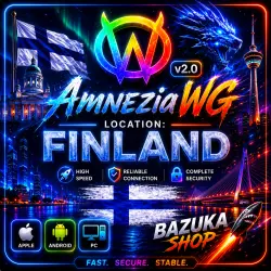 VPN FINLAND AMNEZIA v1.5/2.0/3.1 PRIVATE VPN PREMIUM UNLIMITED AMNEZIAWG
