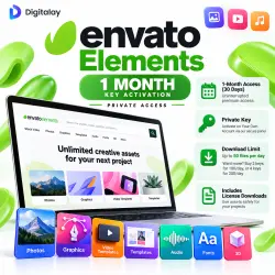 Envato Elements Panel – 1 Month Key Activation | Private Access