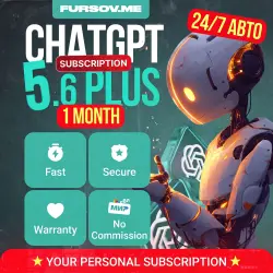AUTO 24/7 | ChatGPT Plus 5.6 | 1 MONTH | READY SUBSCRIPTION + EMAIL
