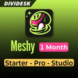 Meshy AI | Подписка (Starter/Pro/Studio) – 1 месяц