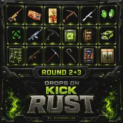 RUST ПРЕДМЕТЫ | KICK ДРОПС | РАУНД 2+3 | 19 СКИНОВ