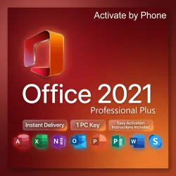 Microsoft Office 2021 Professional Plus | Tel Key | 1PC