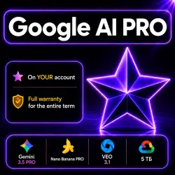 Google AI PRO | 1 Month | YOUR Account | Gemini 3.5 | Nano Banana Pro | Veo 3.1 | 5 TB