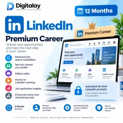 LinkedIn Premium Career – 1 Year (Full Access | Login Details Provided)