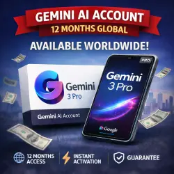 Gemini AI 3 Pro | 1 Year + 2TB Cloud Storage