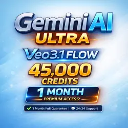 Gemini AI Ultra Veo3 | 45K Credits | 1-Month Private Account