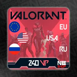 Ключ Valorant Points 240 VP код [РОССИЯ/Европа/Сша]
