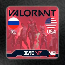 Ключ Valorant Points 3650 VP код [РОССИЯ/Сша]