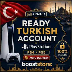 Pre-made Turkish PlayStation account PS4/PS5 + email included!