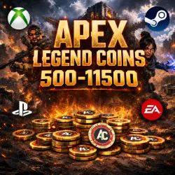 APEX LEGENDS COINS / 500-11500 / ALL PLATFORMS (XBOX, STEAM, PC, PS)