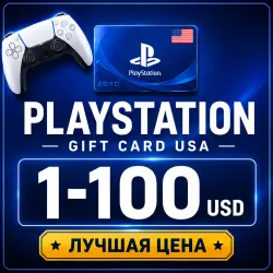 КОД ПОПОЛНЕНИЯ PSN CША / 1-250 USD / PLAYSTATION GIFT CARD USA