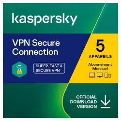 Kaspersky VPN Secure Connection Key GLOBAL (1 Year / 5 PCs)