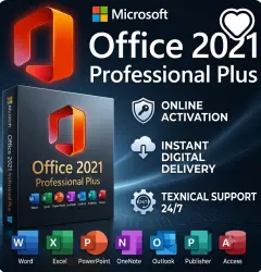 Microsoft Office 2021 Pro Plus 1 PC | ONLINE ACTIVATION | LTSC | Instant Delivery