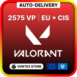 VALORANT POINTS - 2575 VP | AUTO-DELIVERY CODE