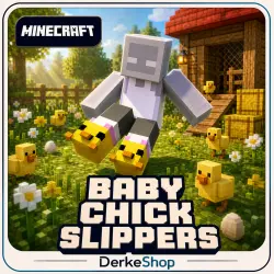 Minecraft Baby Chick Slippers | Region Free Key | Java/Bedrock