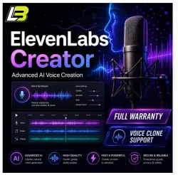 Eleven Labs Creator Plan 1 Month | Elevenlabs Instantly Delivery