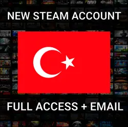 New STEAM account: Türkiye [Currency: USD] FULL ACCESS + EMAIL