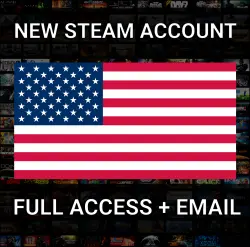 New STEAM account: USA [Currency: USD] FULL ACCESS + EMAIL