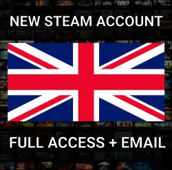 New STEAM account: United Kindom [Currency: GBP] FULL ACCESS + EMAIL