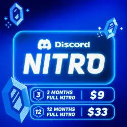 DISCORD FULL NITRO 1-3-12 MONTHS + 2 BOOST - FULL NİTRO