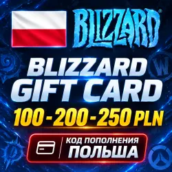 BLIZZARD GIFT CARD 100-250 PLN / ПОДАРОЧНАЯ КАРТА BATTLE.NET ПОЛЬША