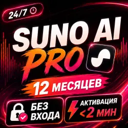 24/7 — SUNO AI — PRO — 12 Mесяцев