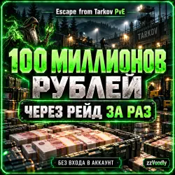 [PVE] от 100 кк (100 миллионов) рублей в ПВЕ. Вынесу в рейд… — Escape from Tarkov, лот №259358