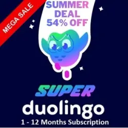 Duolingo Super 1-12 Month Subscription | To Your Account
