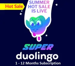 Duolingo Super 1-12 Month Subscription | To Your Account