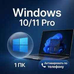 Windows 11 или 10 Pro | Tel Key | 1PC