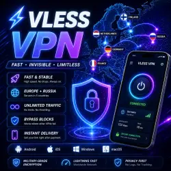 VLESS VPN | 5 Countries | Germany · France · Finland | Unlimited | Hiddify & Happ