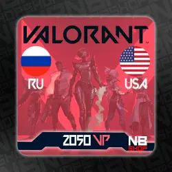 Ключ Valorant Points 2050 VP код [РОССИЯ/Сша]