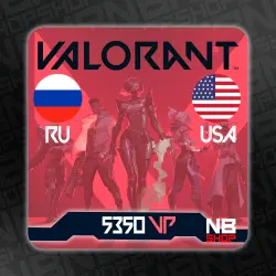 Ключ Valorant Points 5350 VP код [РОССИЯ/Сша]