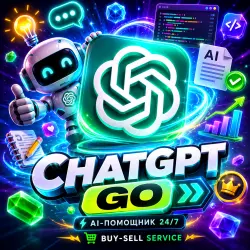 БЕЗ СЛЁТОВ | НА ВАШ АККАУНТ | ОФИЦИАЛЬНО | ChatGPT Go 1 месяц | OpenAI/Gmail вход