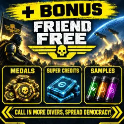 SUPER CREDITS+MEDALS+SAMPLES 1000-25000 SC |PC/PS/XBOX | Helldivers 2 | 1000 SC