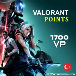 VALORANT TURKEY | 1700 VP | (TR) RECHARGE CODE