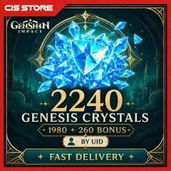 2240 Genesis Crystals Genshin Impact (1980+260) | UID + Server | No Password