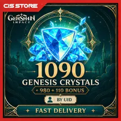 1090 Genesis Crystals Genshin Impact (980+110) | UID + Server | No Password