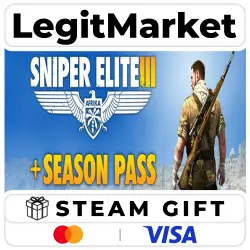 Sniper Elite 3 + Season Pass / Steam AUTO / RU + WORLD