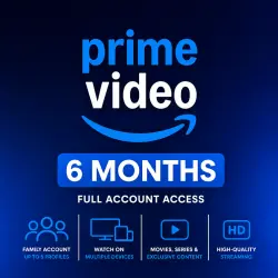 Amazon Prime Video | 6 Months Access | Full Account | Family Profiles | Instant Delivery