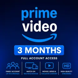 Amazon Prime Video | 3 Months Access | Full Account | Family Profiles | Instant Delivery