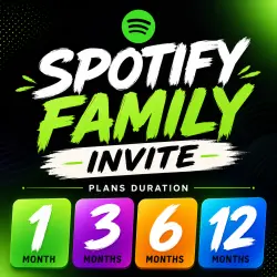 Spotify Premium Family Invite – 1/3/6/12 Months |  Activation