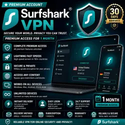 Surfshark spec.Software Premium Account | 1 Month Access | Instant Delivery | 30 Days Warranty