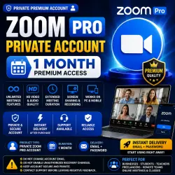 Zoom Pro | 1 Month Private Account | Premium Video Meetings Access