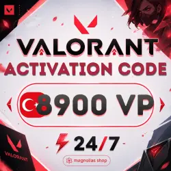(AUTO) ACTIVATION CODE | 8900 VP | VALORANT - TURKEY