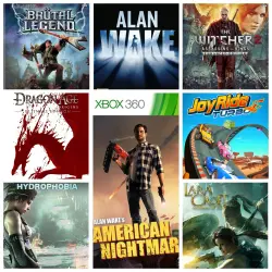 XBOX 360 |199| Dragon Age: Origins + The Witcher 2 + Alan Wake + 5 Transfer